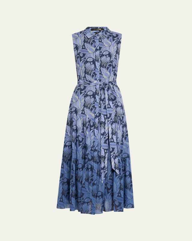Blayn Tiered Ombre Floral-Print Maxi Dress